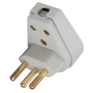 Plugue Angular 2P+T de 10 Ampères e 250 Volts Cinza - TRAMONTINA