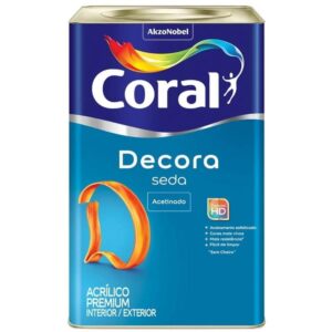 Tinta Acrílica Acabamento de Seda Acetinado Branco 18 Litros - 5229669 - CORAL