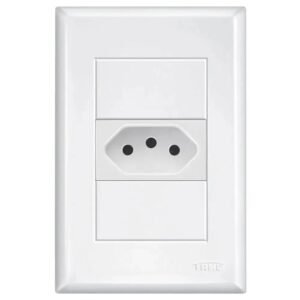 Tomada 2P+T 10A 250 Volts com Placa 4x2 Evidence - 10237424 - FAME