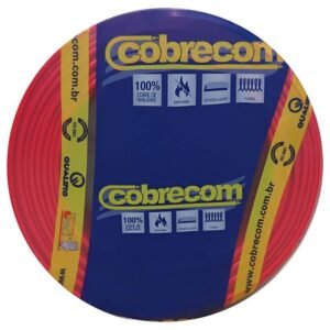 Cabo Flexível de Cobre 2,5mm 750 Volts Vermelho 100 Metros - 1150506401 - COBRECOM