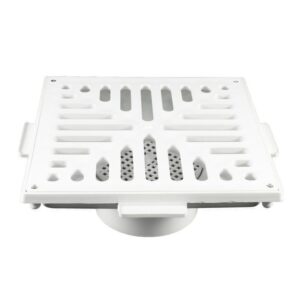 Caixa Coletora com Grelha Branca 20 x 20 cm - 1328 - ESTRELA