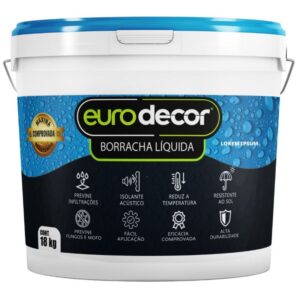 Borracha Líquida com 18 Kilos Branca - 03.01.01.0066 - EURODECOR
