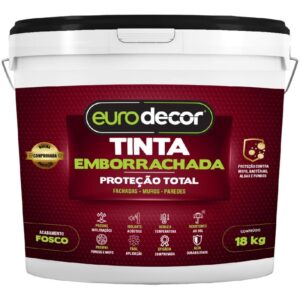 Tinta Emborrachada Fosca de 18 Kilos Branco - 01.01.06.0003 - EURODECOR