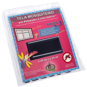 Tela Mosquiteiro Preta com Velcro 1,25 x 1,65 Metros - 400/PROT.M - VICTORIA REGGIA