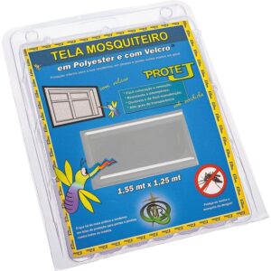 Tela Mosquiteiro Cinza com Velcro 1,25 x 1,55 Metros - 401/PROT.B - VICTORIA REGGIA