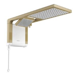 Chuveiro Acqua Duo Branco Matte Gold 220 Volts 6800 Watts - 7510166 - LORENZETTI