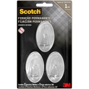 Gancho Scotch Transparente Médio - HB004684328 - 3M