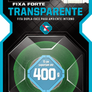 Fita Dupla Face Scotch Fixa Forte Transparente 12mm x 2 Metros - HB004419873 - 3M