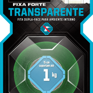 Fita Dupla Face Scotch Fixa Forte Transparente 24mm x 2 Metros - HB004420194 - 3M