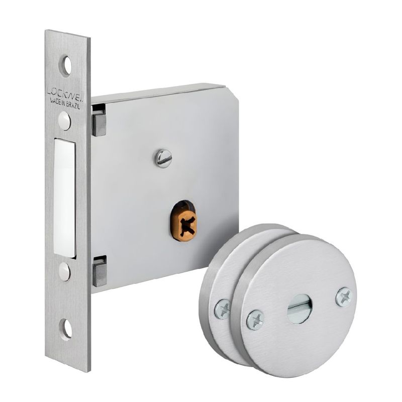 Super Trava Quadrichave 40mm Inox Escovado - 919 - LOCKWELL