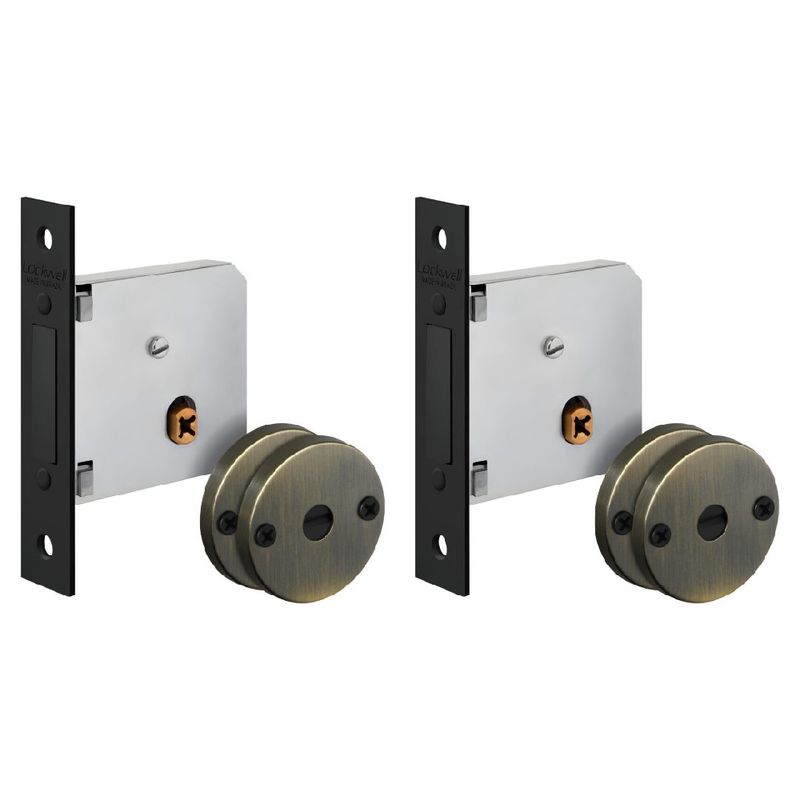 Super trava 40MM Antique Dose Dupla - 916/2 - LOCKWELL