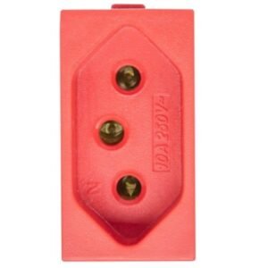 Módulo para Tomada Universal 2P+T 20A Vermelho - EK-31000/28 - EKRON