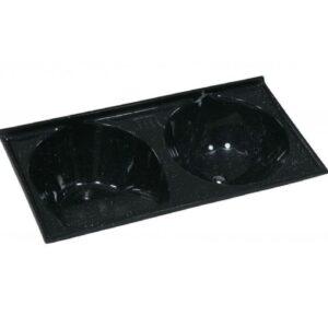 Tanque Duplo 124x62cm Sintético Standart Pedra escura - 502508 - A.J.RORATO