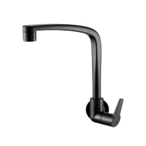Torneira Cozinha Parede Bica Alta Flatt Preto Fosc - 7111110 - LORENZETTI