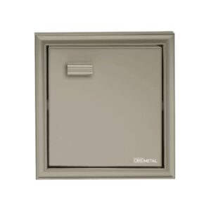 Porta Papel 17,5x12,5x16,5cm Embutir Champagne - 7064 - CRIS-METAL