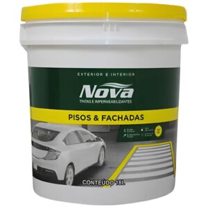 Tinta para Piso Demarcação Azul Balde de 18 Litros - 200000000006 - NOVA TINTAS