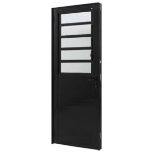 Porta de Giro Basculante Perfecta 80x215cm Preta Direita - 1070-5713 - JAP