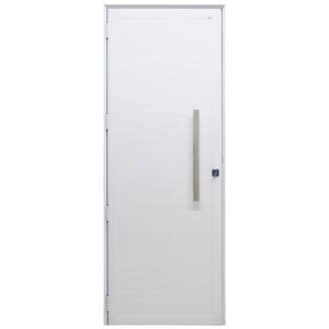 Porta de Giro Perfecta com Lambril 215x80cm Direita Branca -1732-3022 - JAP