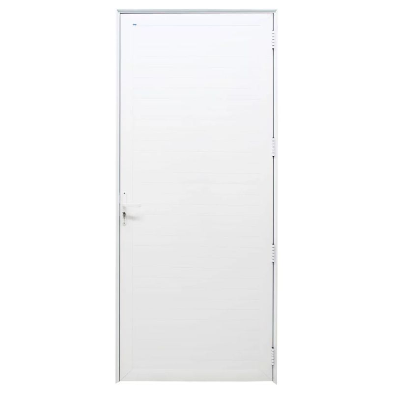 Porta de Giro PSH Perfecta com Lambril 215x80cm Esquerda Branca - 1405-3023 - JAP