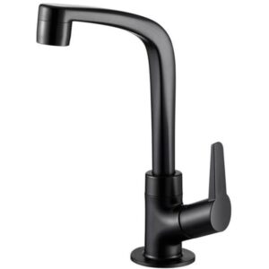 Torneira Lavatório de Mesa Bica Alta Flat Preto Fosco - 7110061 - LORENZETTI