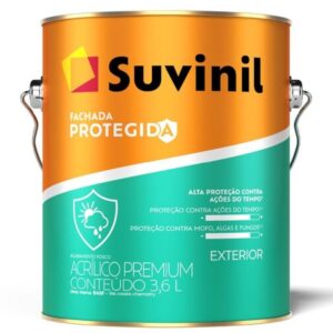 Tinta Acrílica 3,6 Litros Fachada Protegida Gelo - 50842584 - SUVINIL