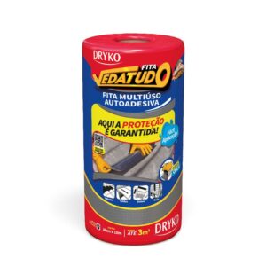 Fita Vedatudo 30 cm Cinza - FVD30-CINZA - DRYKO