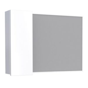 Espelheira Banheiro Aço 73cm Armário Branco - P102911 - COZIMAX