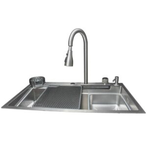 Cuba Gourmet Premium Completa em Aço Inox 304 78x45cm com Acessórios - CUB-025 - STILLUS HOME