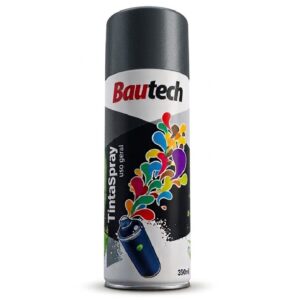 Tinta Spray 350 Ml Alto Brilho Preto - 30503 - BAUTECH