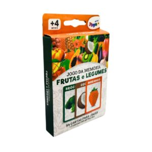 Jogo Memoria Frutas e Legumes com 54 Cartas - 6335 - MINI TOYS