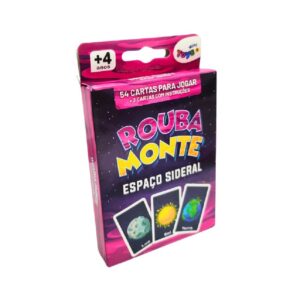 Jogo Cartas Rouba Monte Espaço Sideral com 54 Cartas - 6337 - MINI TOYS