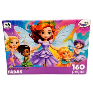 Quebra Cabeça Infantil 160 Peças Fadas - 6372 - MINI TOYS