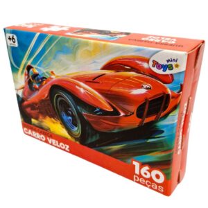 Quebra Cabeça Infantil 160 Peças Carro Veloz - 6370 - MINI TOYS
