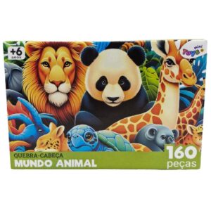 Quebra Cabeça Infantil Mundo Animal 160 Peças - 6371 - MINI TOYS