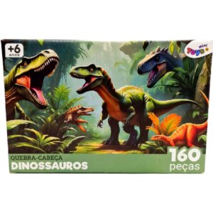 Quebra Cabeça Infantil Dinossauros 160 Peças - 6375 - MINI TOYS