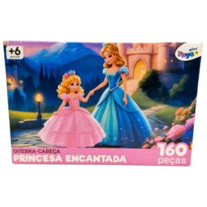 Quebra Cabeça Infantil Princesa Encantada 160 Peças - 6373 - MINI TOYS