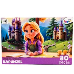 Quebra Cabeça Infantil Rapunzel 80 Peças - 6389 - MINI TOYS