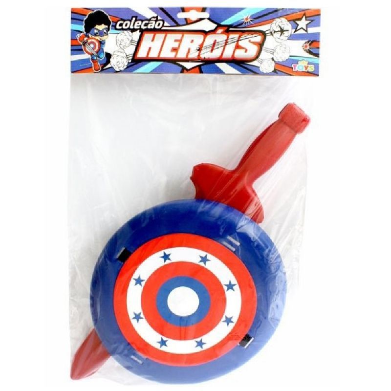 Espada com Escudo Cores Variadas - 0458 - MINI TOYS