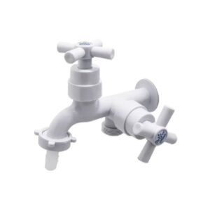 Torneira para Tanque e Maquina de Lavar C31 ABS Branco - 60022 - Bognar