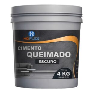 Cimento Queimado 4 Kilo Cinza Escuro - 0010031160 - HD FLEX