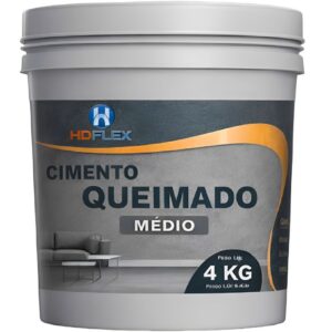 Cimento Queimado 4 Kilo Cinza Médio - 0010031159 - HD FLEX