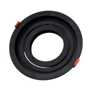 Spot Recuado Embutir para Par20 Redondo Bivolt Preto - 05623A - OUROLUX