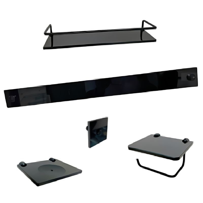 Kit Acessórios Basic 5 Peças Preto - 0223 - DULLUC