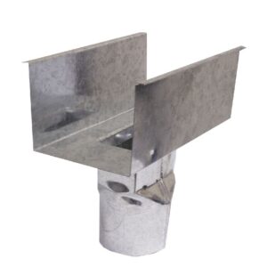Calha Emenda Quadrada C.33 com Bocal - 400 - CALHAFORTE