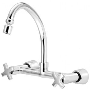 Misturador para Cozinha Cromado Bica Móvel de Parede VMP200CWB ESTEVES