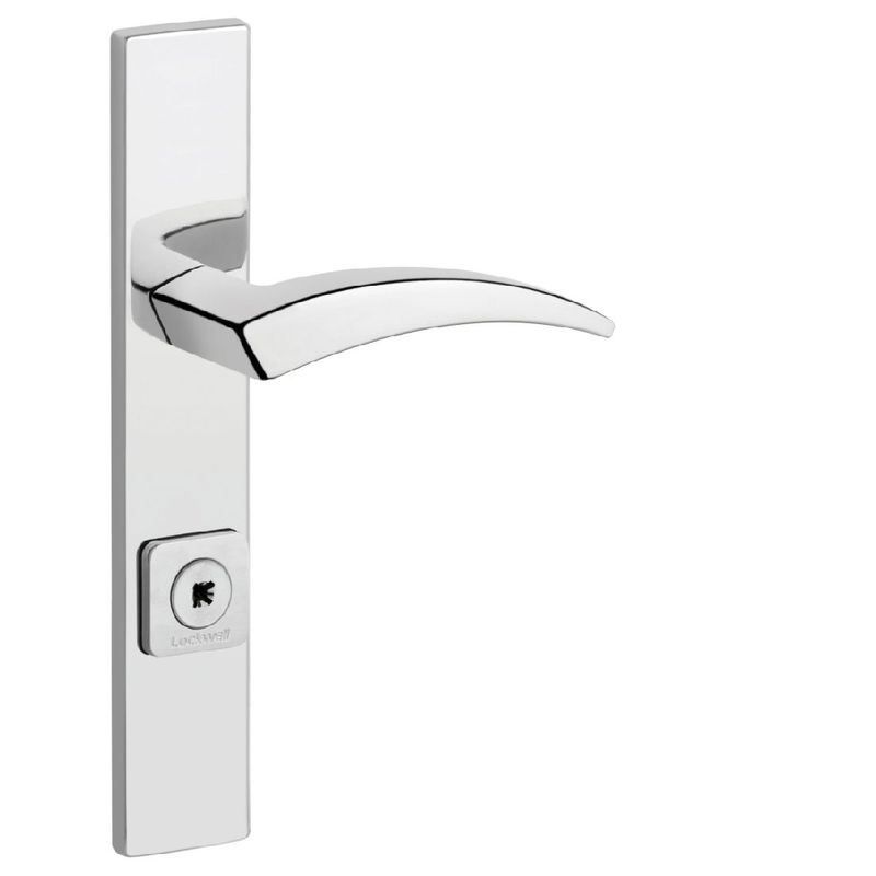 Fechadura Externa Quadrichave Flexa 55mm Cromado - 55-3444 - LOCKWELL