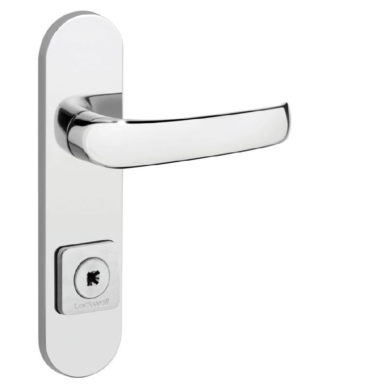 Fechadura Quadrada Light Pepe com Espelho 55mm Cromado - 55-3044 - LOCKWELL