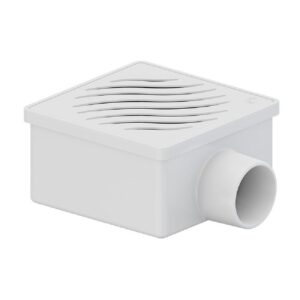 Ralo Sifonado Quadrado Prata e Grelha de Inox - 100x53x40 - 27289279 - TIGRE