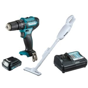 Kit Parafusadeira e Furadeira de Impacto + Aspirador de Pó com Carregador e Bateria 12 Volts - KITHP333+CL106 - MAKITA