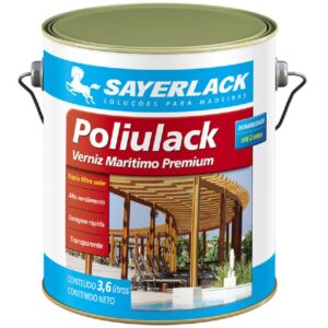VERNIZ POLIULACK P/MADEIRA BRIL. 3,6L SA